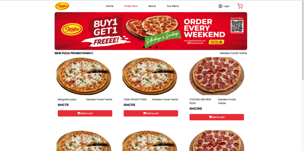 Promo page